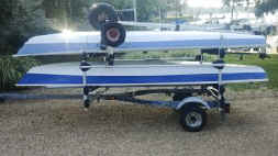 Trailer Conversion Rack To Carry Lasers, Sunfish, Small Sailboats and Dollies 
