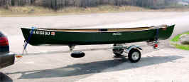 Canoe on SUT-200-S Trailer